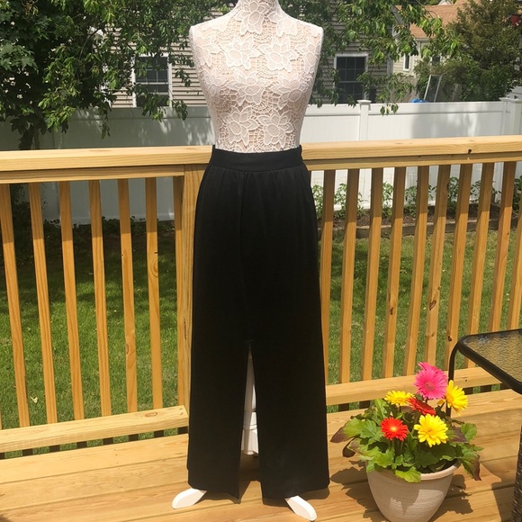 Vintage 60s 70s Celanese Celara Knit High Waist Maxi Skirt, Slit in Front - Picture 2 of 8